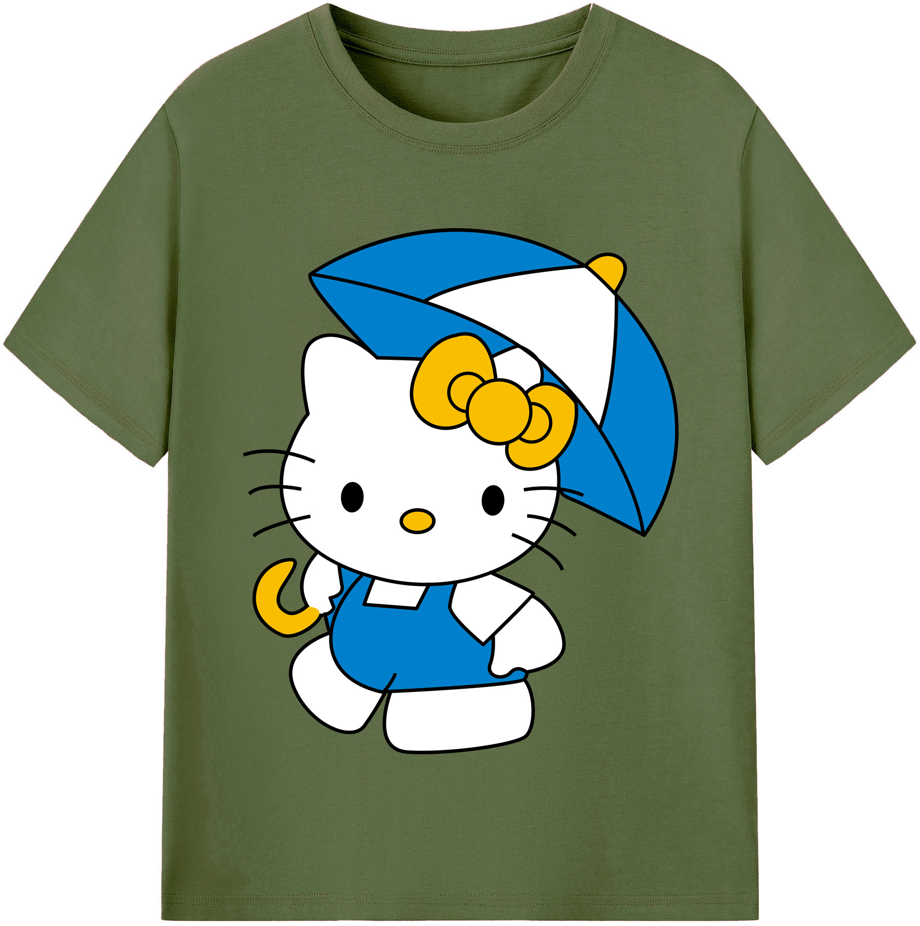 （画像用） Hello Kitty ハローキティ 綿100％半袖Tシャツ（フロントプリント）